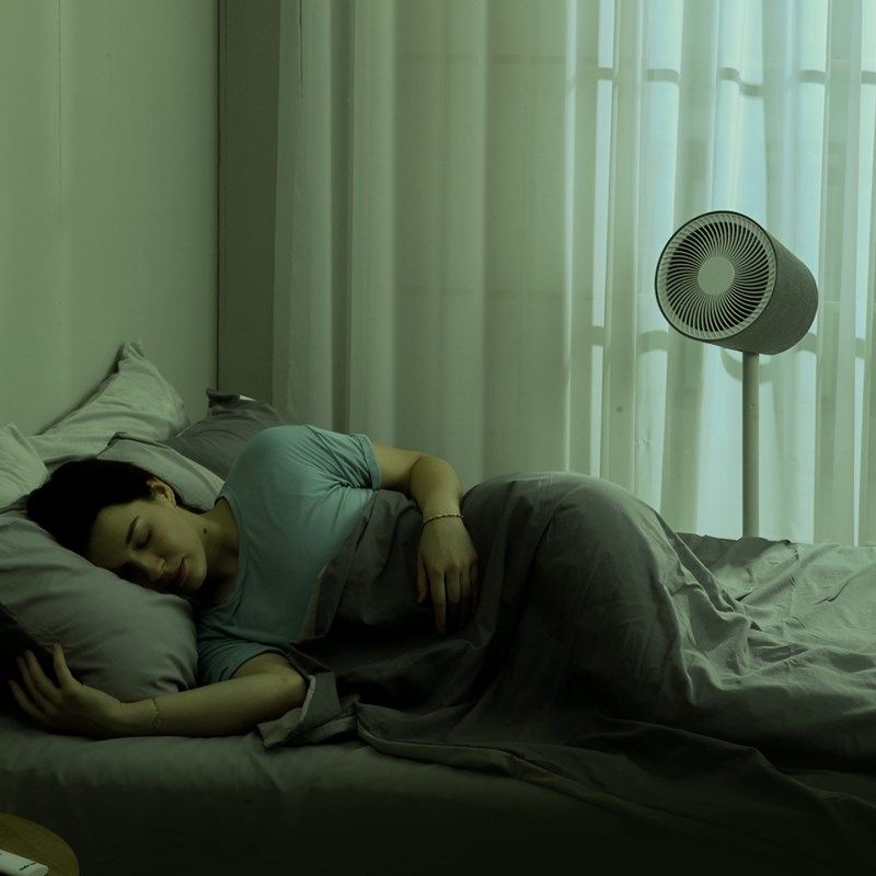 斯泰得乐空气循环扇家用轻音大风力涡轮对流遥控台立式落地电风扇