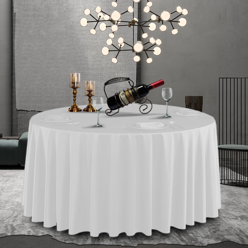桌布圆桌酒店餐桌大圆形餐厅会议商用轻奢高级感定制茶几布料布艺