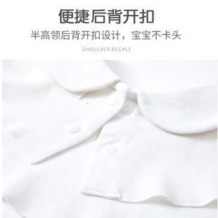 儿童娃娃领假领子纯棉白色衬衫领宝宝半高领防风假衣领内搭毛衣领