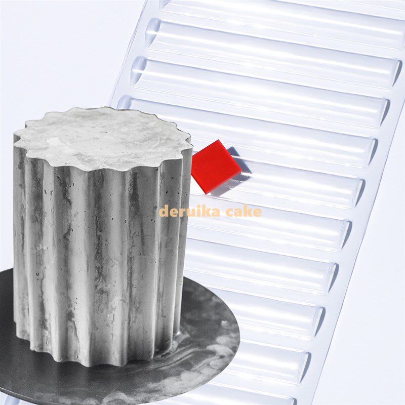 新款慕斯蛋糕造型围边巧克力模具翻糖透明塑料折纸菱形巧克力模具