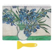 NOTE FOR 高颜值离型纸本艺术手绘A4手帐离型本手账胶带贴纸收纳