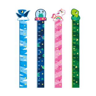 儿童身高贴神器儿童房间装 饰卡通家用宝宝测量墙贴纸3d立体测量仪