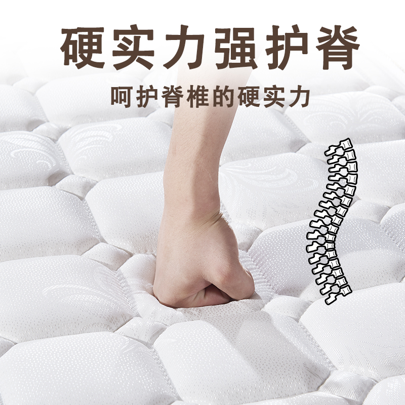 天然椰棕床垫棕榈偏硬家用护脊椎3e环保椰棕床垫太软加硬神器折叠