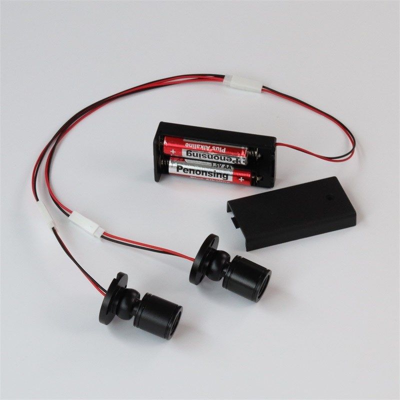 led电池盒一拖二聚光小射灯手办盒展示柜台模型彩色迷你1W小灯泡,家装灯饰光源,嵌入式射灯,淘宝优惠券,粉丝福利购,淘宝优惠卷