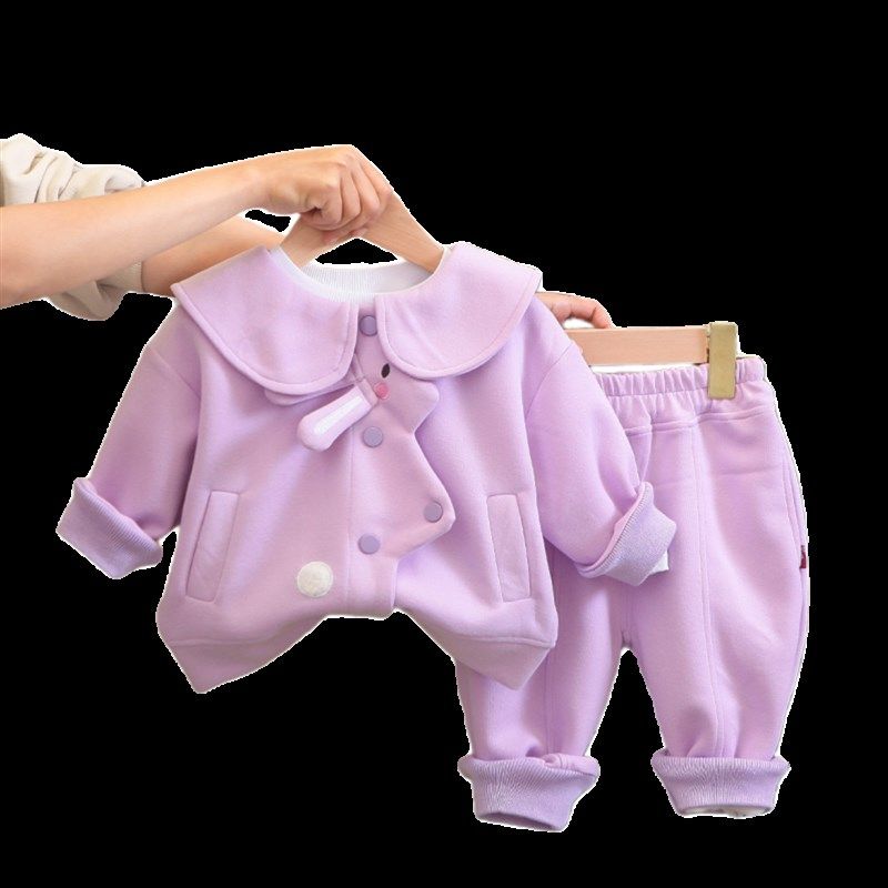 女童卫衣套装春秋款2儿童秋季婴儿潮童装3洋气一岁女宝宝衣服春装