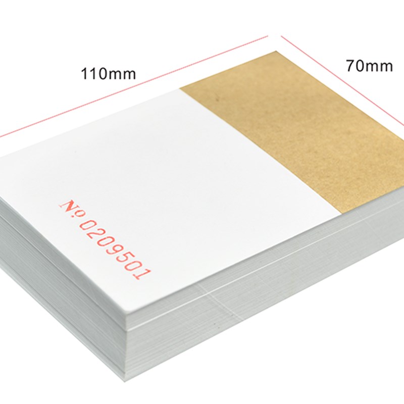 便签本无粘性便条 小记事本 空白便签纸可撕 空白便携本带号码