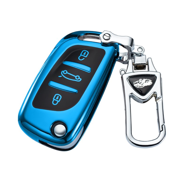 适用东风雪铁龙DS5钥匙套改装c5钥匙包DS6壳C4L汽车LS高档全包扣