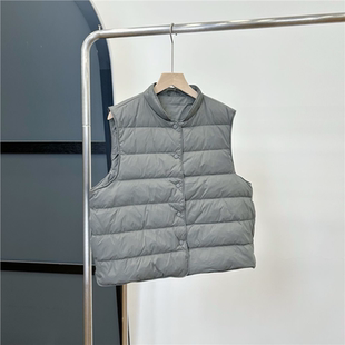 羽绒棉马甲冬季轻薄内搭马夹外穿高级感小个子无袖外套小棉袄女款