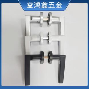 铝合金机械锁房间办室静音球锁型单边公门隐形门把门手木0820门执