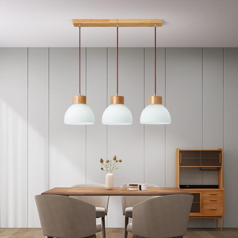 新日款餐厅吊灯餐北欧原木风简约桌吧台创意式卧室民宿903厅卧餐