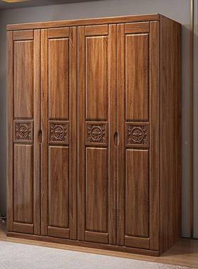 中式实木衣柜桃木现胡代简约三四五六门储物卧室经济NJG型纳大衣