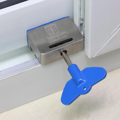 蒙莱塑钢限窗奇安全锁C14C14平移窗推拉窗锁锁扣防撬位防盗锁防开