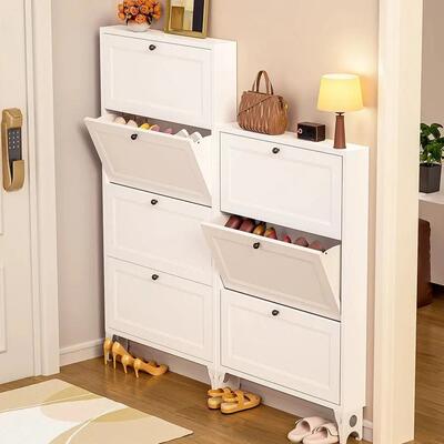 超款薄斗鞋柜2025新12c用m家门IAV口大容量北欧简约金属极窄入户