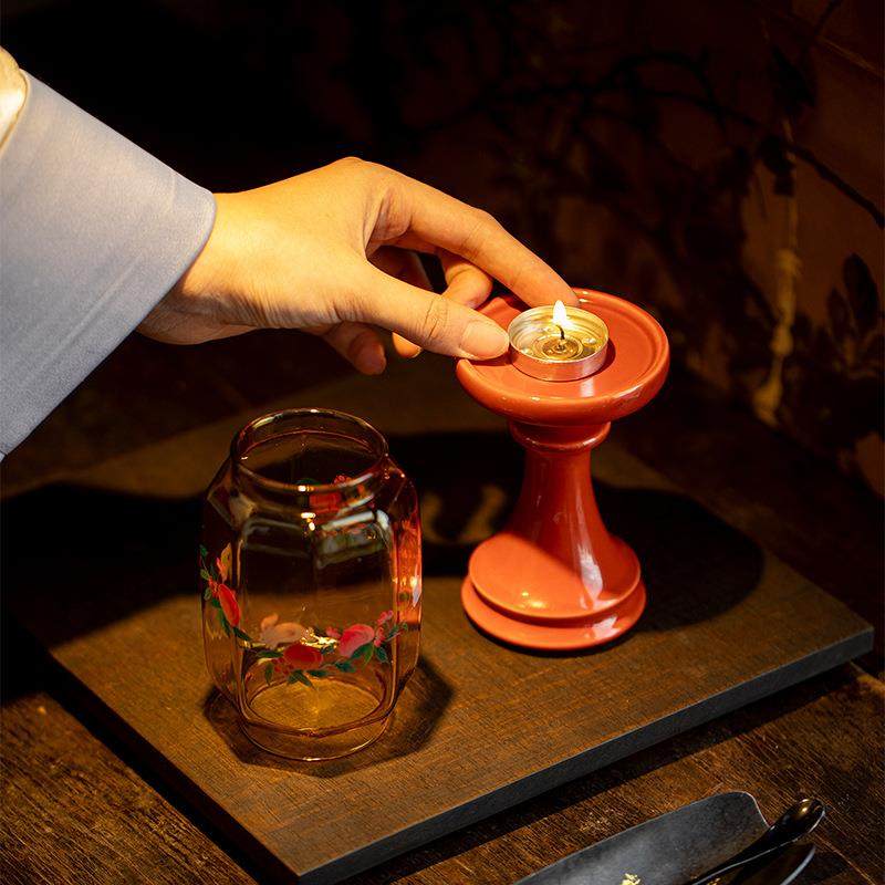 墨己瑞璃故宫红玉兔氛配烛台茶道茶席围感68673高颜值摆件香薰蜡,农机/农具/农膜,其它农用工具,淘宝优惠券,粉丝福利购,淘宝优惠卷