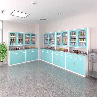 西药面柜医所院药房配药柜诊药品柜药XYG店不锈钢脚西放药存柜处