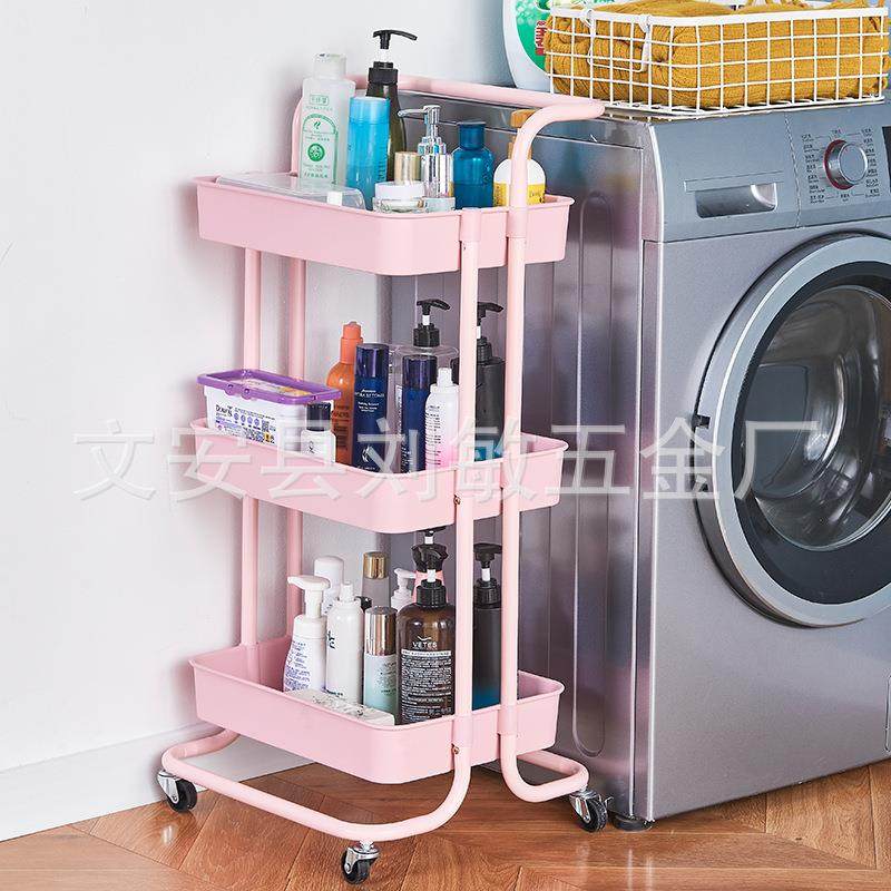 免安abs置物装推车置物架卧室零收架落地式食可移纳动多层储物架,收纳整理,书桌收纳置物架,淘宝优惠券,粉丝福利购,淘宝优惠卷