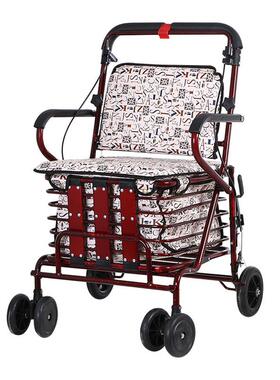 厂家YWD老购物四轮坐步车老人助行买可菜小拉车折代叠手年小推车