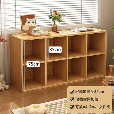 矮书柜落地书架家用置物架小见详情型收纳柜子储物柜多格层学厅客