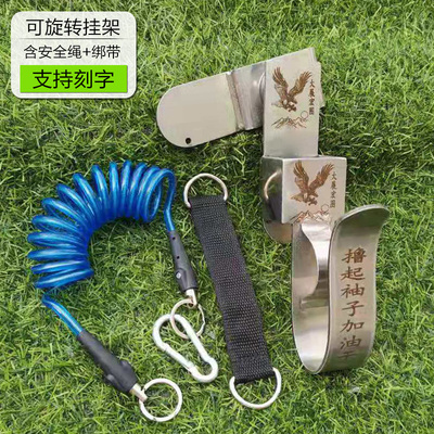 架子工电动扳手挂钩腰间旋转支架不锈钢电扳子挂架木工挂锤子挂勾