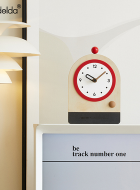 Mandelda家居玄关卧室创意座钟客厅电视柜台式时钟装饰品桌面摆件