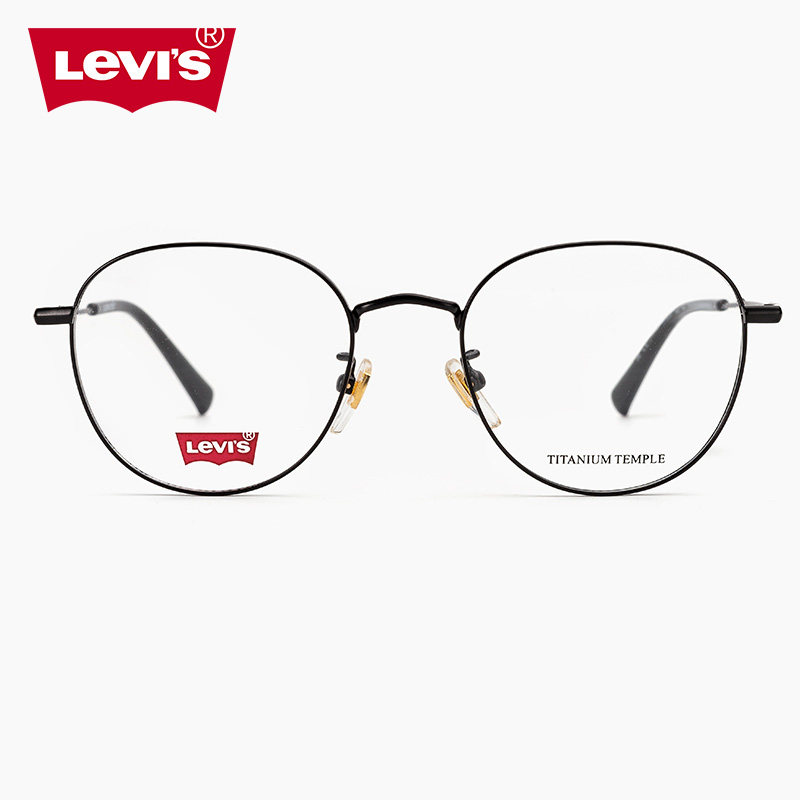 李维斯复古超轻金属圆框镜架男女