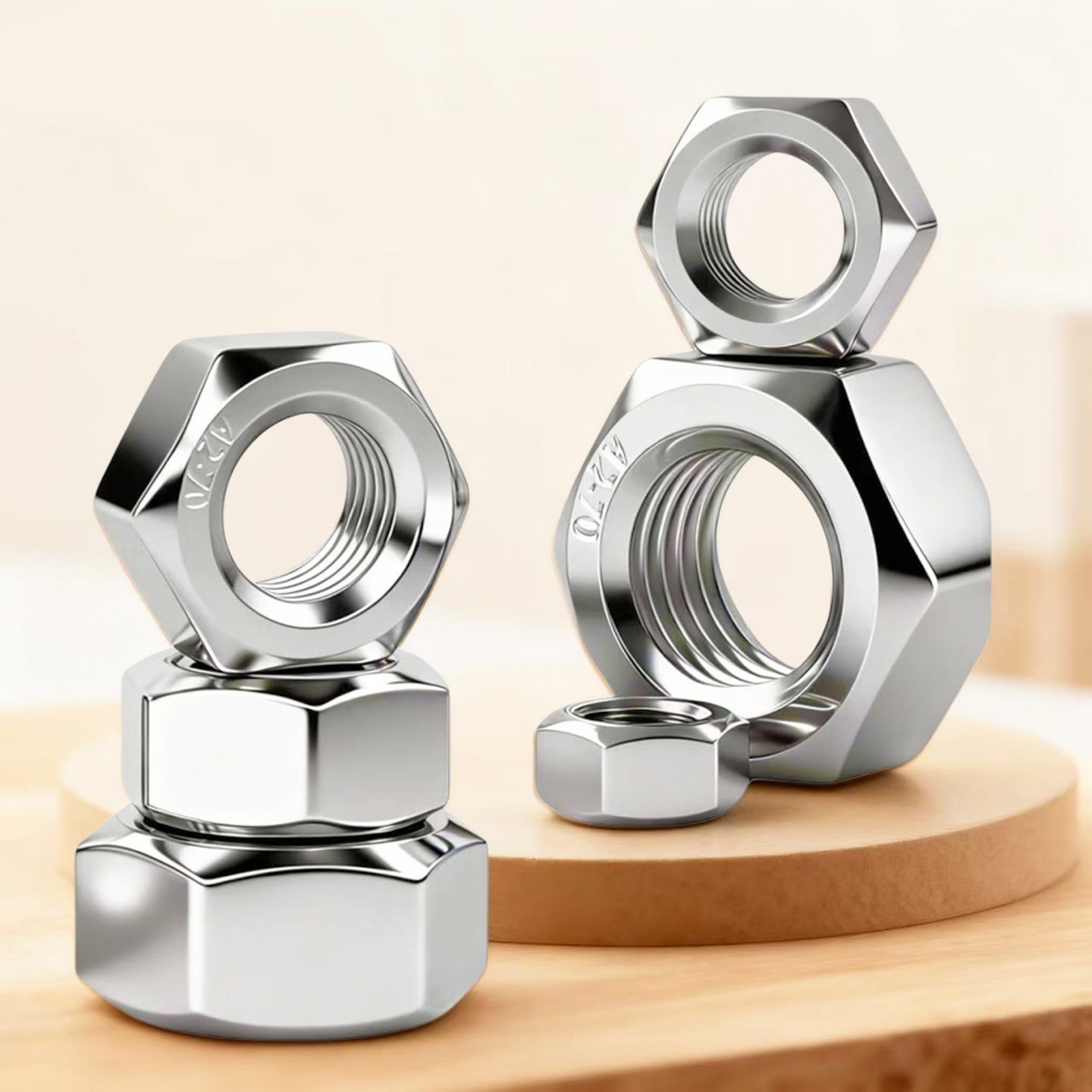 力众恒304不锈钢六角螺母