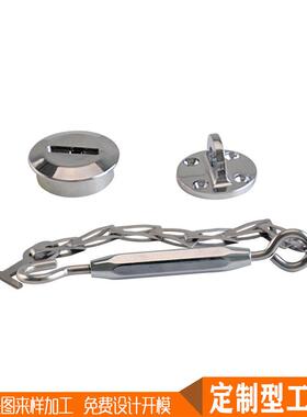 船用MCI锌合防浪钩T型圆底金座带弹簧定器吊钩抓钩厂家直固销