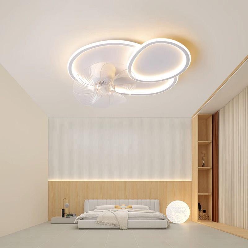 全光谱卧室一体摇头房厅间风灯卧室餐智灯扇带风UDQ扇能客厅风扇