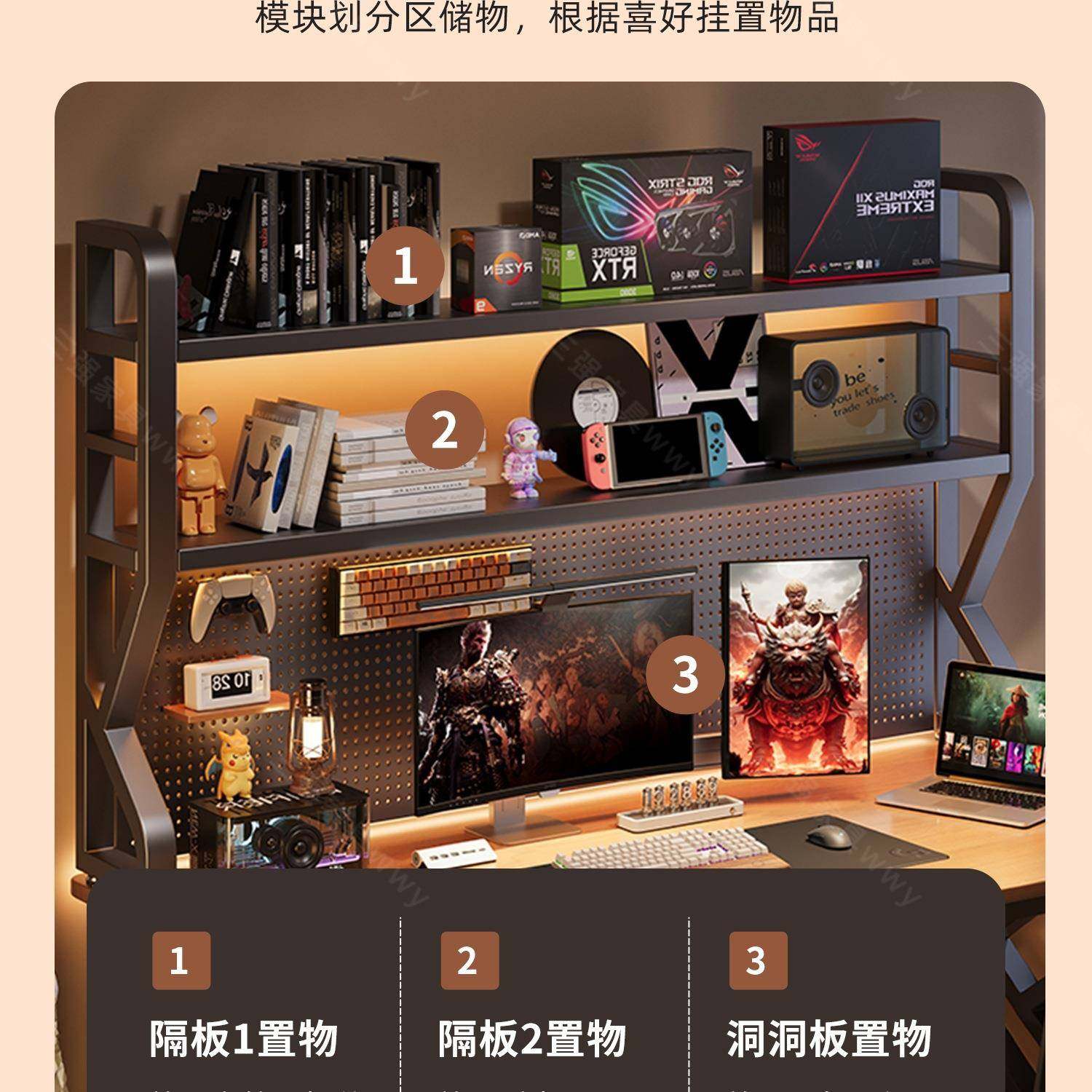 桌面架洞洞板书物架家用立式收多层铁置艺纳架FFN学生电脑桌上整,鲜花速递/花卉仿真/绿植园艺,其它园艺用品,淘宝优惠券,粉丝福利购,淘宝优惠卷