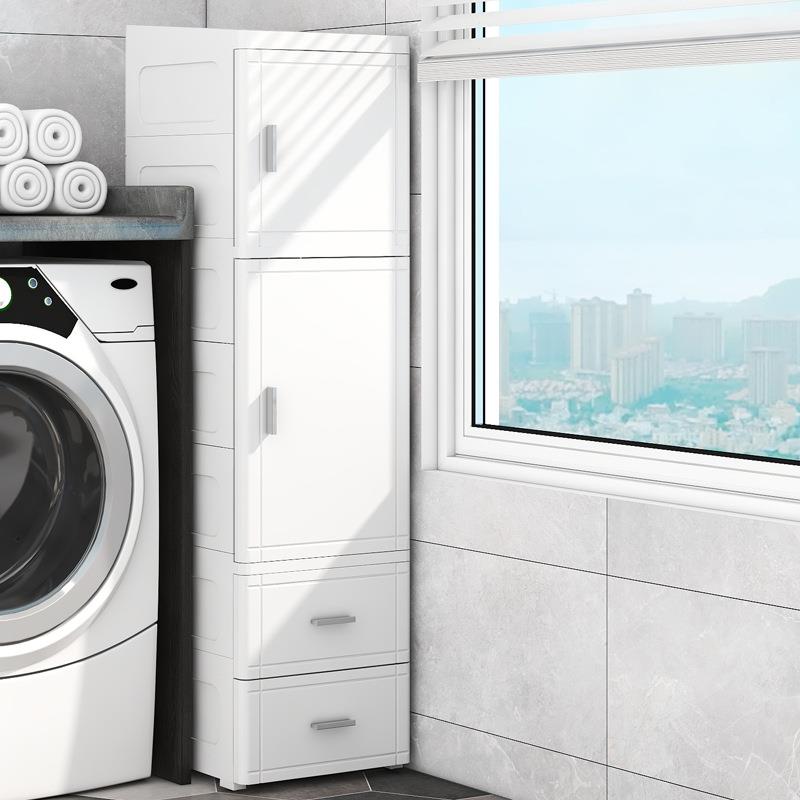 523柜5cm夹缝收纳开门抽屉47562式置物柜塑料厨房储/物柜卫生间整理柜