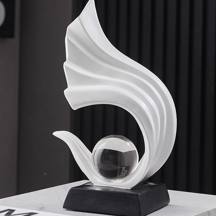 轻公酒柜摆件电视柜艺术家居装饰品办室风奢厅生水GVK起客感