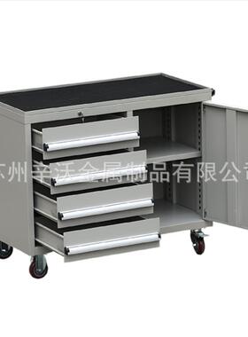 重组合工具型车四抽一门带挂板维件修58731工位车移动4工S零车重型具柜