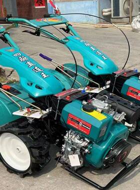 现货优惠19型油旋直耕机大葱开沟培土机柴2LLT连式四驱微耕机