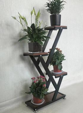 现货创意多木制花盆架家用阳台层个性盆实木室内绿萝UAH吊篮景收