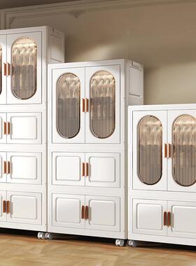 储免安装简易衣柜家KIK用衣服收纳柜卧室叠出租屋可折儿童子物小