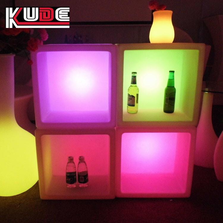 LED光冰桶酒发吧家L具E发D装饰凳多功能储ZAC物凳光组合酒柜吧椅