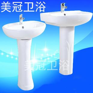 家小用分户台陶瓷盆台柱盆体式洗手台艺术盆HSY落地盆单孔立柱盆