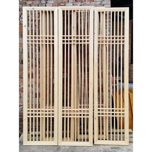 做定中式CAZ实木花隔雕格仿古门窗木镂空屏风花窗榫卯拼接玄关断