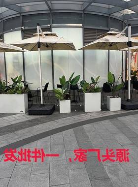 户外不锈钢花箱阳YRP台景观坐凳庭露院台铁椅外摆座隔断艺阳台装