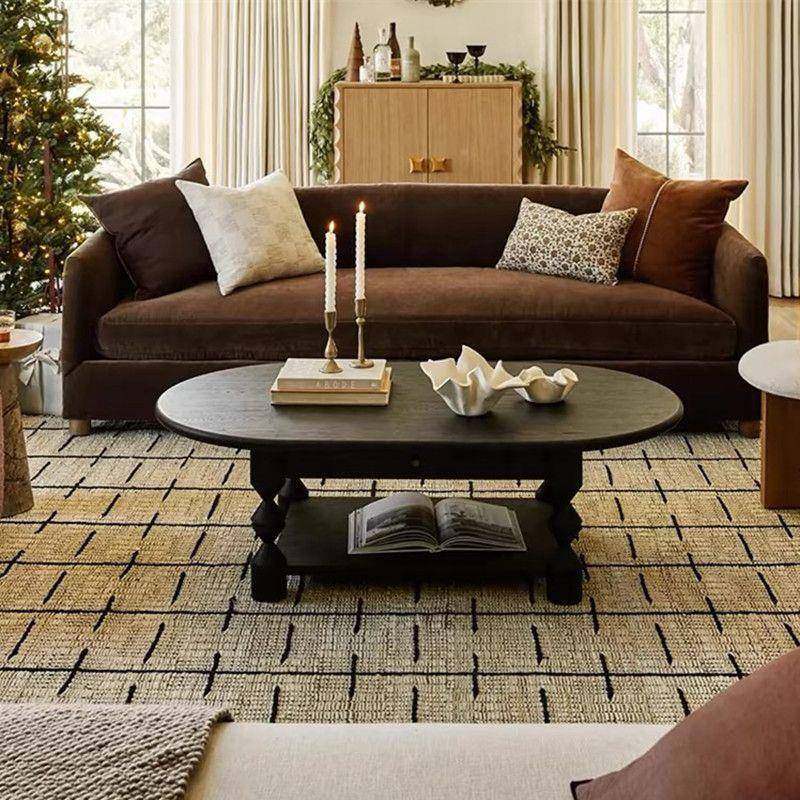 法式椭圆形实木茶YFJ几小户美抽式复古双型层屉茶台黑茶色中古原,鲜花速递/花卉仿真/绿植园艺,其它园艺用品,淘宝优惠券,粉丝福利购,淘宝优惠卷