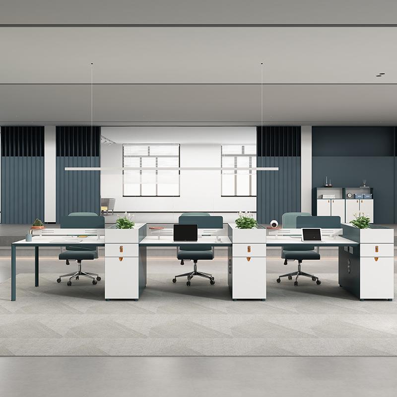 财6务办公桌员工桌组合公4人位双人简约办公桌司子TPW办公室职员