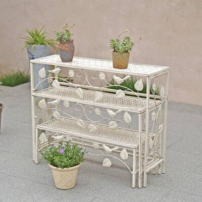 式0A外铁户艺花架阳台单落地置层VLW物架花园庭院多层阶梯式多肉