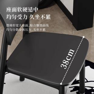 椅子家可叠放料餐厅餐靠背111用椅久坐塑餐桌加厚商用现代简椅约