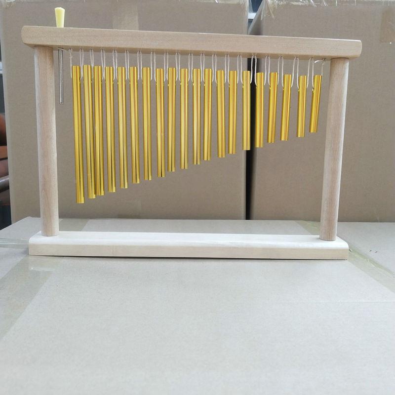 奥尔夫风打击乐器音排铃HDV幼素儿园早教教具启蒙风铃带支架20音