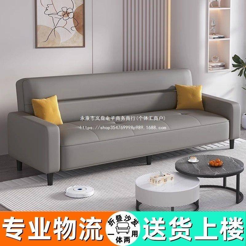 202床5新款沙发沙发小户型出租屋办公室发TJS沙接室待折叠客厅卧