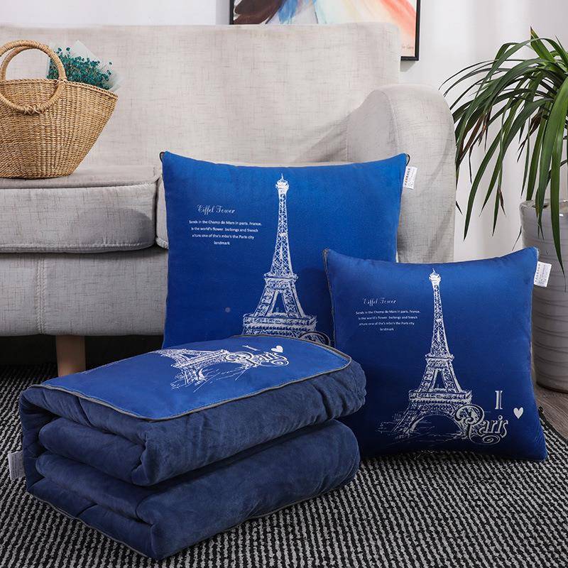 BK9K多功能抱被子两用叠汽车枕载靠垫折珊瑚绒NBS毯办公室午睡