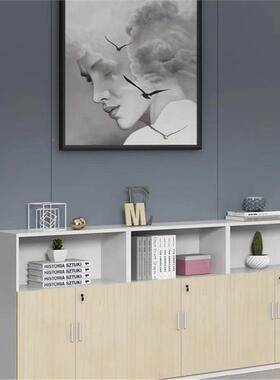 隔文断件16236柜印矮柜储物柜资料收纳打机柜边柜落地柜带锁木质