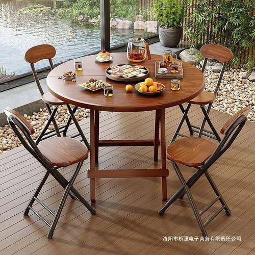折叠桌家用吃饭桌子小户外夜市便携摆摊方桌易简户出租房TEU餐桌