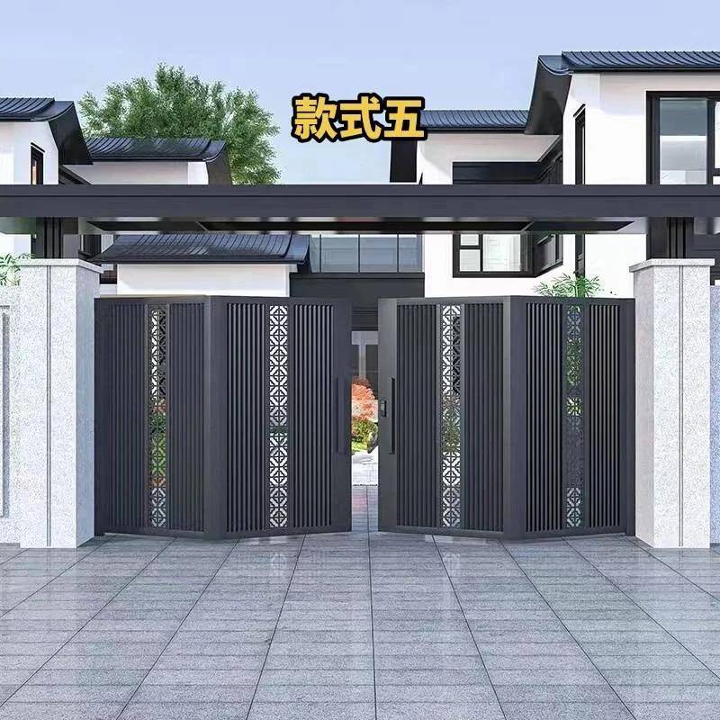 电折叠门工NUM厂别墅智折叠悬浮折叠门对开门门铝合金庭动院能大