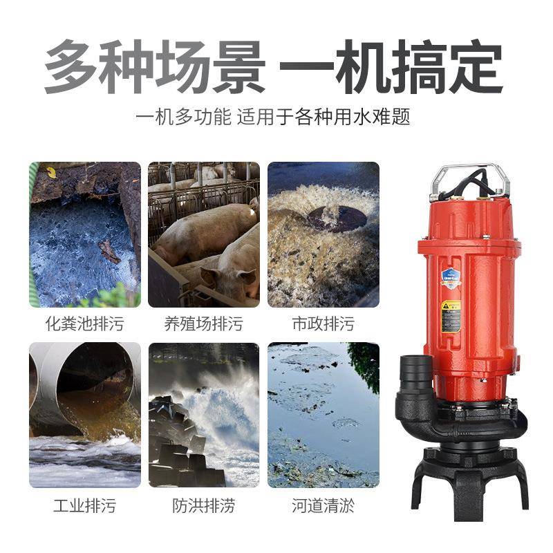 高扬程切割排泵污农田灌溉粪化池水机泥浆GZG沼气池排污自动款抽